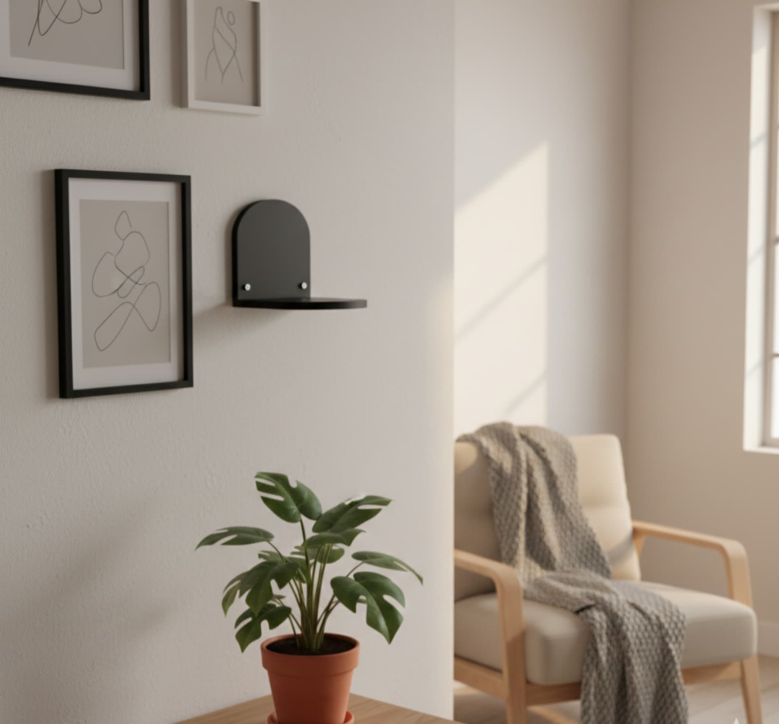 Minimalist Floating Shelves