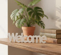 3D Printed Welcome Sign – Modern Minimalist Freestanding Home Décor