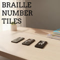 Braille Number Tiles Set