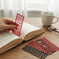 Geometric 3D Printed Bookmark Set of 4 | Ultra-Thin Stencil & Page Marker