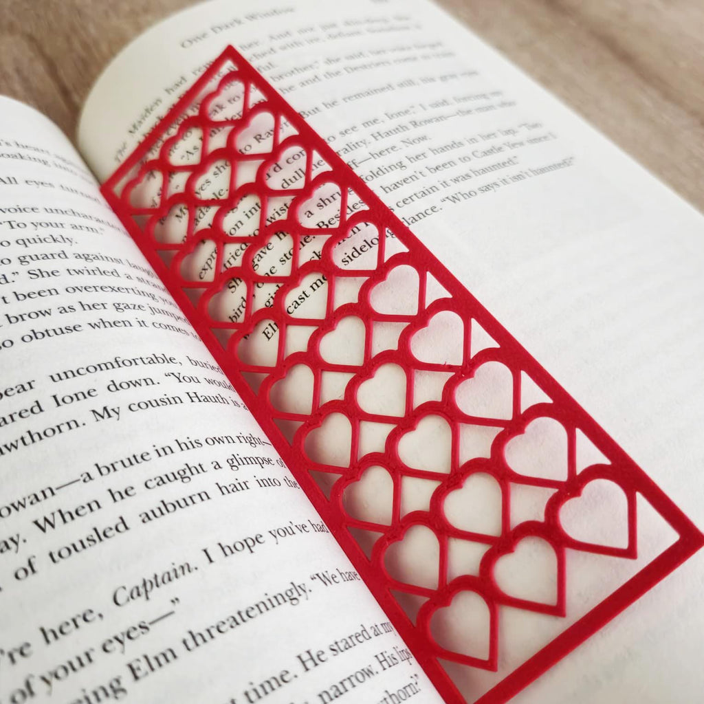 Geometric 3D Printed Bookmark Set of 4 | Ultra-Thin Stencil & Page Marker