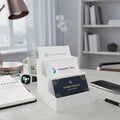 Modern 3-Tier Business Card Holder | 3D Printed Staggered Desk Organizer