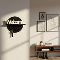 Modern 3D Printed Entryway Key Holder Shelf & Welcome Sign
