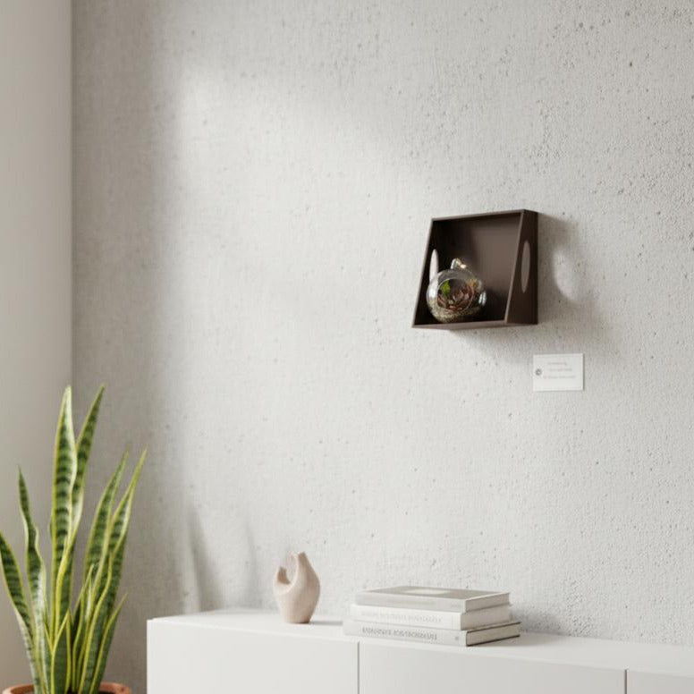 Modern 3D Printed Floating Wall Shelf | Geometric Minimalist Home Decor