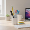 Modern 7-Slot Hexagon Pen Holder | 3D Printed Minimalist Desk Organizer