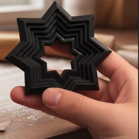 Nesting Star Fidget Toy | 3D Printed Geometric Sensory Desk Accessory