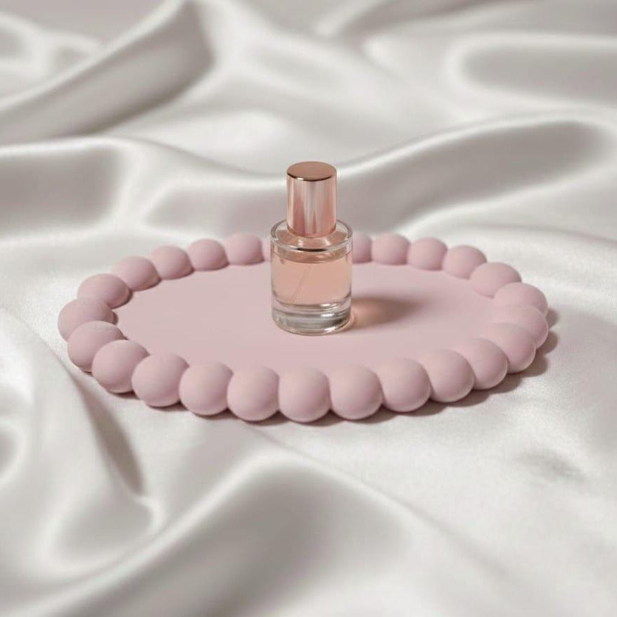 Pink Bubble Edge Trinket Tray | 3D Printed Aesthetic Jewelry Dish