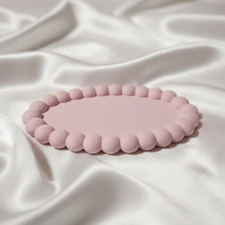Pink Bubble Edge Trinket Tray | 3D Printed Aesthetic Jewelry Dish