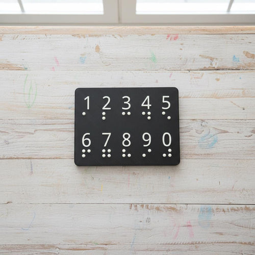 Braille Number Board 0–9 – Tactile Numeral Learning Aid for Visually Impaired